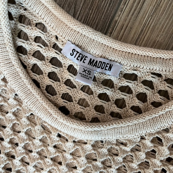 Steve Madden Cream Knit 2 piece set - Picture 3 of 6